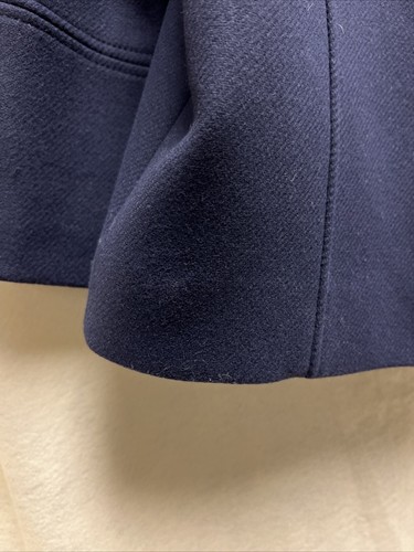 Nordstrom Collection Peacoat Womens XL Navy Blue Wool Cashmere Coat - Picture 6 of 6