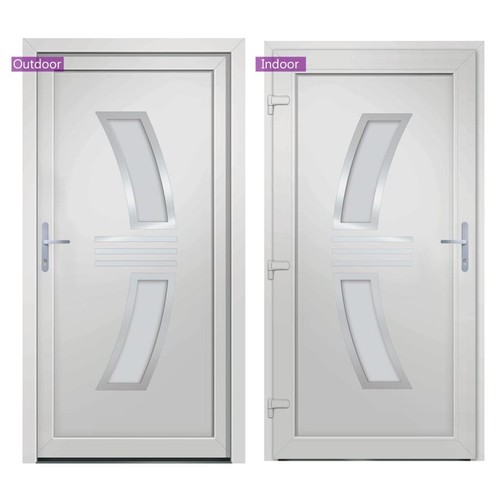 Haustür Weiß 88x200 cm PVC - Bild 6 von 11
