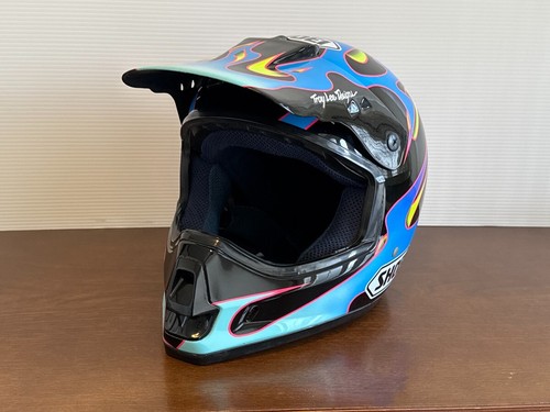 VTG SHOEI VF-X TROYLEE Motocross Helmet Black Size M Troy Lee Designs - Picture 2 of 11