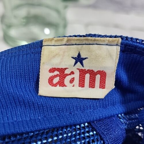 Vintage Trucker Hat Arizona Highway Patrol Patch Mens Blue Rope Snapback Cap - Picture 7 of 7