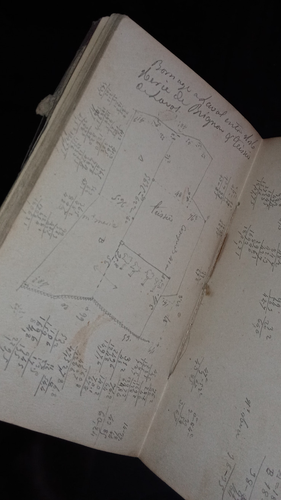 1849/50 antique manuscript notebook surveyor engineer land topography site plans - Picture 13 of 24