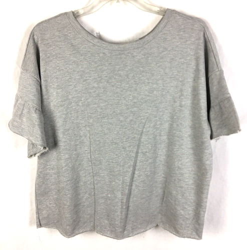 Camiseta deportiva Sanctuary para mujer detalle manga volantes nueva con etiquetas talla XL gris B4*H  - Imagen 1 de 6