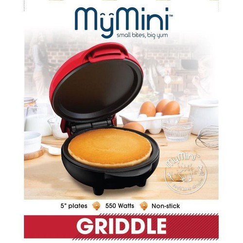 Mini Griddle Quick Cooker Nonstick Compact Eggs Pancakes Hashbrowns Breakfast US - Picture 10 of 12