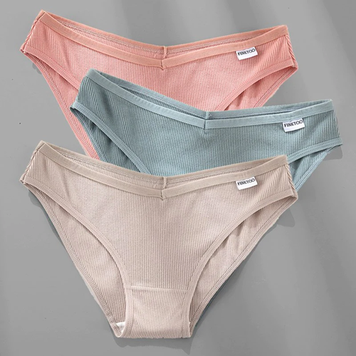 Women's Breathable Cotton Panties 4 Pcs Set - Picture 10 of 112