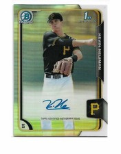 Kevin Newman 2015 Bowman Chrome Draft 1st RC Auto Refractors Pittsburgh Pirates