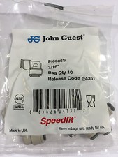 John Guest PI 0306S equal elbow, 3/16" tube OD (bags of 10)