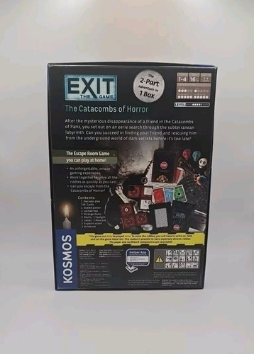 Exit The Game The Catacombs of Horror Board Game - Complete With All Pieces - Picture 2 of 4