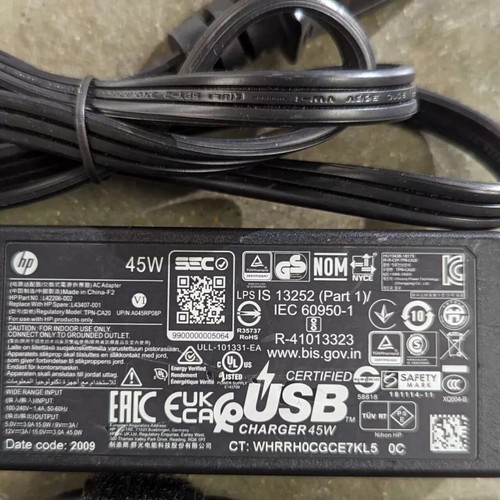 LOT of 7 45w USB Type-C Power Adapter/Charger HP, Lenovo, Dell, Acer, Samsung - Picture 4 of 4