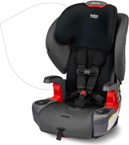 Britax Grow with You Harness-2-Booster, 2-in-1 High Back Booster, Black - Picture 3 of 4