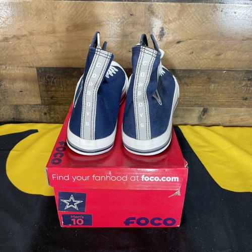 Foco Mens Dallas Cowboys High Top Sneakers BRAND NEW In Box Size 10 HTF - Picture 4 of 6