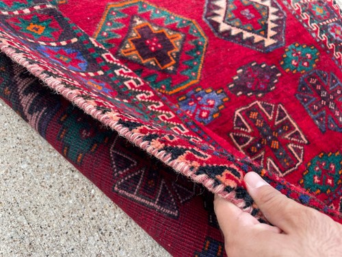 5x10 ANTIQUE RUG HAND-KNOTTED oriental runner colorful vintage HANDMADE 4x10 ft - Picture 19 of 19