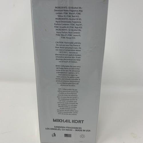 Sandora's Mikhail Kort 3.4 oz Women's Perfume - Picture 3 of 3
