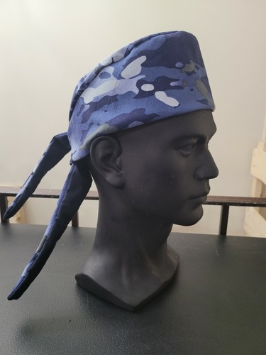 Mens/ Women surgical cap, scrub hats, surgery hat, camouflage army blue - Picture 3 of 6