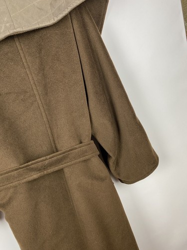 Abrigo Max Mara Vintage Cinturón Abierto Chaqueta de Lana Marrón Calce Relajado Talla EE. UU. 8 GB 12 - Imagen 19 de 23