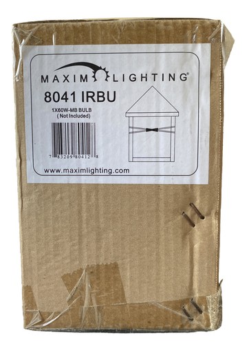 Maxim Lighting 8042IRBU Inglenook-1 Light Außenwandlaterne im Übergang - Bild 2 von 3