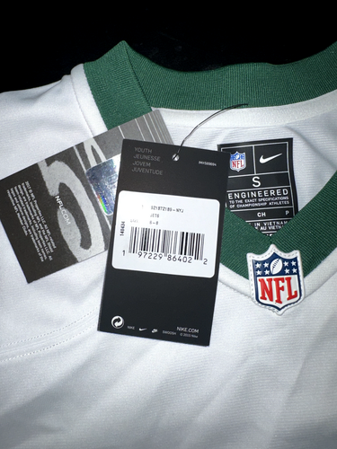 Nike Engineered Jersey NFL New York Jets Blank Customization Youth Small White - Picture 9 of 9