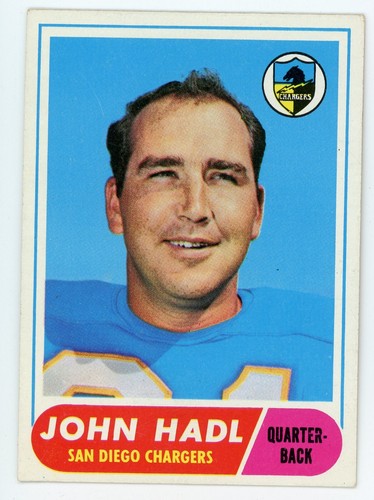 1968 Topps John Hadl #63 Chargers Ex+