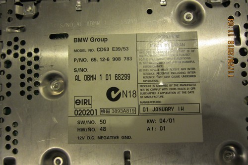 2001 2002 2003 BMW 525 528 530 540 X5 M5 CD Radio Receiver OEM - Bild 4 von 4