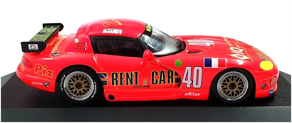 Minichamps 1/43 Scale 430 941440 - Dodge Viper Le Mans 1994 #40 Arnoux - Image 3 of 4