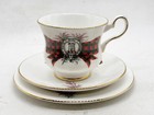 SCOTTISH CLAN MACLEAN TARTAN TEACUP AND SAUCER SET ROYAL GRAFTON FINE BONE CHINA