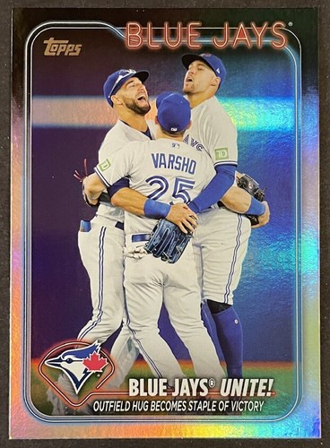 2024 TOPPS SERIES 1 RAINBOW BLUE JAYS UNITE #167 - Picture 1 of 2