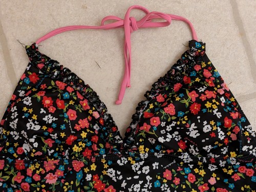 Guess girls swim Top Tankini Size LG Bust 32 Floral - Picture 2 of 6