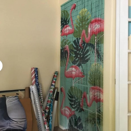 Flamingo Beaded Curtain, Doorway Beads Curtains, Hanging Beads for Doorways 35.5 - Picture 4 of 7