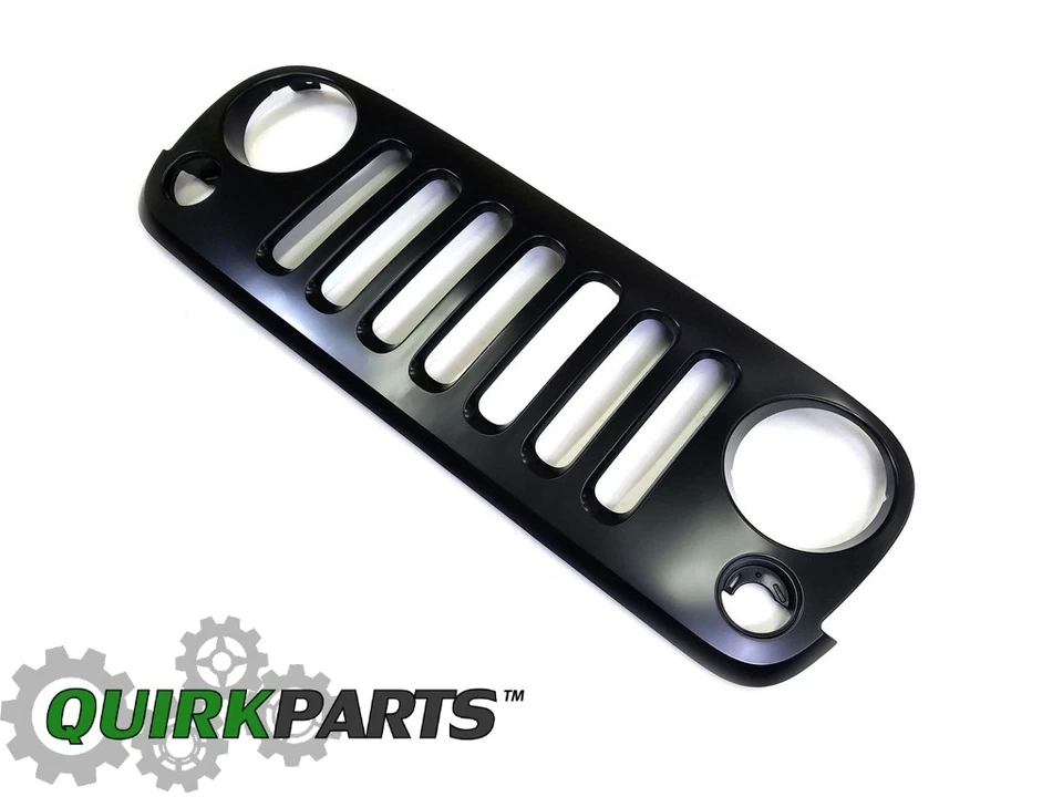 Jeep Wrangler JK 2007-2018 pintura a juego con parrilla del radiador delantero imprimado OEM Mopar Foto 2 de 4