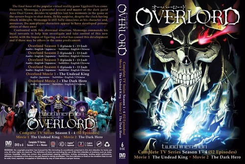 ANIME DVD ~ ENGLISCH SYNCHRONISIERT ~ Overlord Staffel 1-4 (1-52Ende + 2 Film) alle Regionen + GESCHENK - Bild 1 von 5