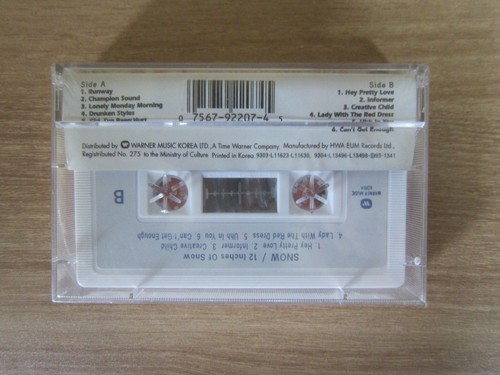 SNOW - 12 INches Of Snow Korea Factory Sealed Cassette Tape BRAND NEW - Picture 2 of 3