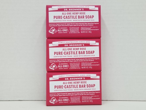 3 OR 6 Packs of DR.BRONNER'S ALL-ONE HEMP Natural Castile BAR Soap CHOOSE SCENT! - Picture 14 of 34