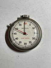 Vintage Westclox Stop Watch Pocket Mechanical Wind Up
