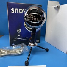 Blue Snowball USB Microphone - Brushed Aluminum - w/ Stand - Open Box