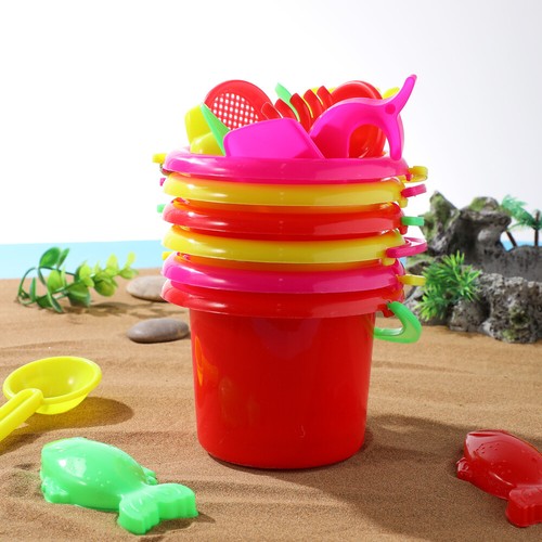 Juego de 24 piezas de juguetes de playa mini cubos de arena niños equipo de juego al aire libre niño pequeño - Imagen 7 de 11