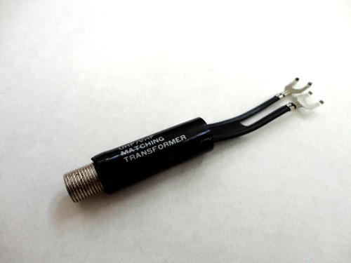 5 pc. Indoor Antenna Matching Transformer 75-300 ohm, FM/VHF/UHF, Black Color - Picture 3 of 3