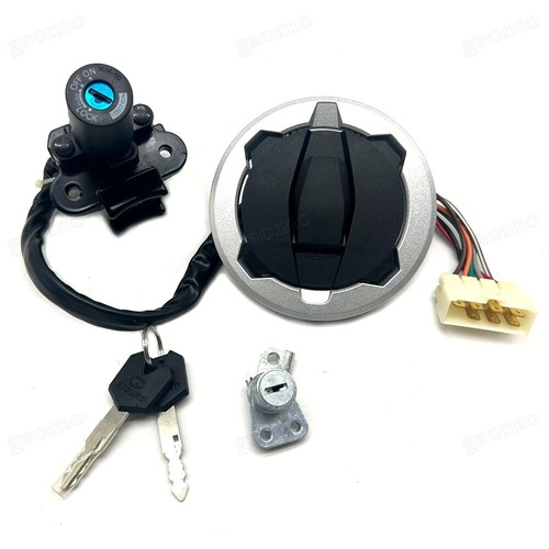 Juego de bloqueo de asiento interruptor de encendido tapa de gas combustible apto para Kawasaki Versys-X300 KLE 300 - Imagen 3 de 14