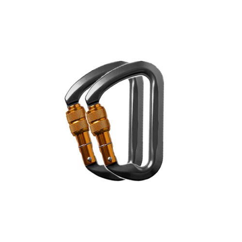 30KN Schwerlast Schraubverschluss Karabiner D-Ring Clip Haken Klettern Höhle - Bild 11 von 14