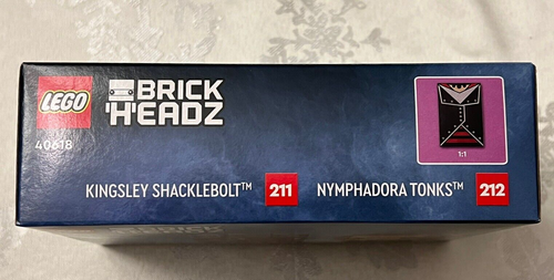 LEGO 40618 Kingsley Shacklebolt Nymphadora Tonks Brickheadz Wizarding World New - Picture 3 of 6