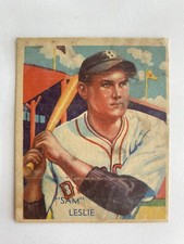1934-36 Diamond Stars #68 Sam Leslie Brooklyn Dodgers
