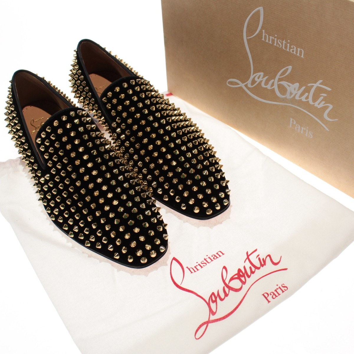Christian Louboutin NWB Dandelion Spikes Dress Loafers Sz
