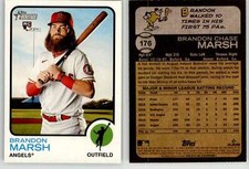 Brandon Marsh 2022 Topps Heritage #176 Angels Phillies RC Rookie