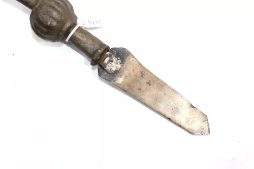 Dagger Knife Faulad Wootz Damascus Steel Blade Antique Old Handle F985 - Picture 4 of 7