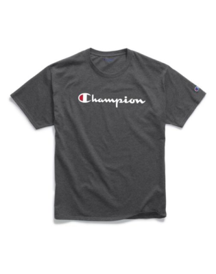 Champion Men's Classic Jersey T-Shirt, Black - L for sale