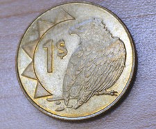 1998 Namibia 1 Dollar Bateleur Eagle