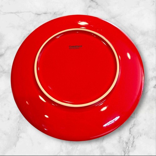 Crate & Barrel Red Stoneware Dinner Plates | Set of 4 | Excellent Condition - Picture 4 of 6