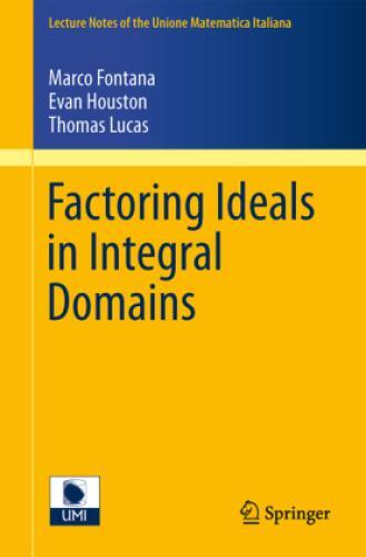 Thumbnail - Factoring Ideals In Integral Domains 1884