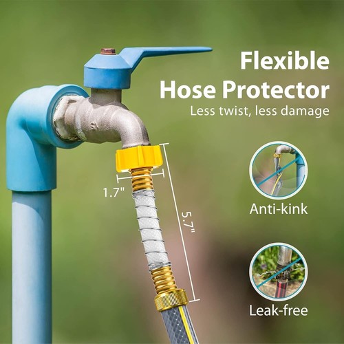AQUA CREST Hose Water Filter with Hose Protector,Reduces Chlorine, Odor, Calcium - Picture 6 of 9