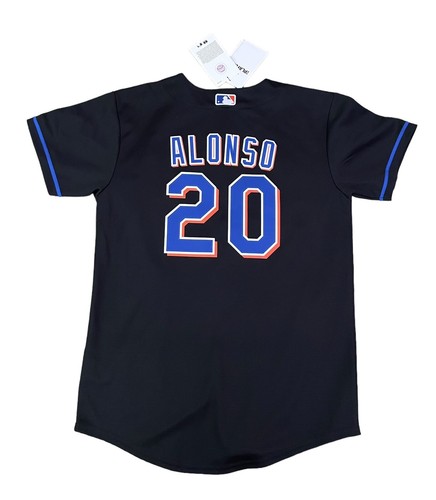 100% Authentic New York Mets Nike Black Pete Alonso Jersey Youth Medium New 🔥 - Picture 3 of 10