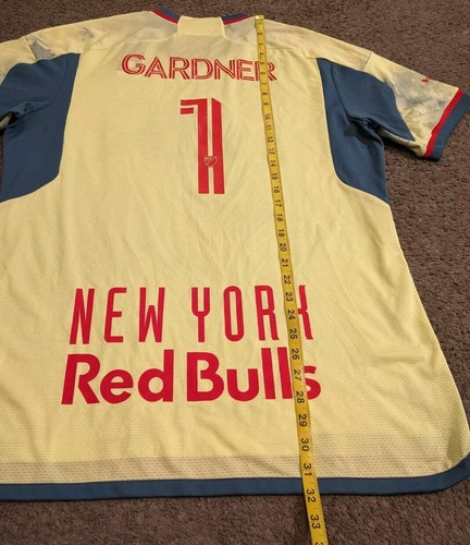 Rare Men's Adidas New York Red Bulls Sauce Gardner #1 2023/24 Home Jersey Jets - Picture 8 of 9