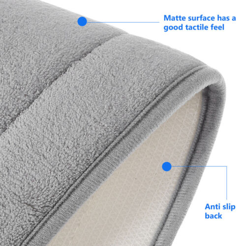 2Pcs Comfortable Soft Toilet Rug Toilet Floor Pad Toilet Floor Mat Shower Room - Picture 10 of 11